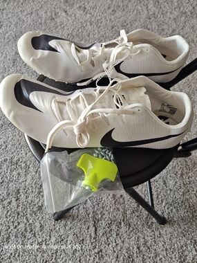 Nike Zoom Ja Fly Track Cleats Creme  Racing Spint Shoes Size 14 865633-001